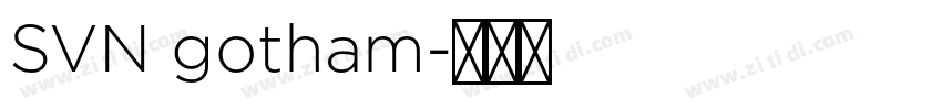 SVN gotham字体转换